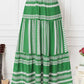 Bohemian Ethnic Stripe Printed Maxi Skirt
