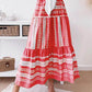 Bohemian Ethnic Stripe Printed Maxi Skirt