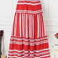 Bohemian Ethnic Stripe Printed Maxi Skirt
