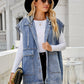 Sleeveless Denim Summer Vest Jacket