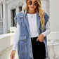 Sleeveless Denim Summer Vest Jacket