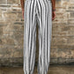 Boho Striped Print High Waist Lounge Pants