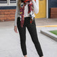 Slim Pocket Cropped Cargo Leisure Pants