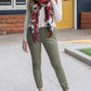 Slim Pocket Cropped Cargo Leisure Pants