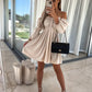 Flirtatious Bow Off The Shoulder Mini Dress