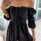 Flirtatious Bow Off The Shoulder Mini Dress