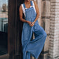 Bohemian Loose Extreme Wide Leg Denim Overalls