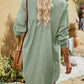 Collared Long Sleeved Button up Top or Shirt Dress