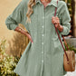 Collared Long Sleeved Button up Top or Shirt Dress