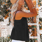 Linen Pleated Button Camisole Top