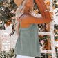 Linen Pleated Button Camisole Top