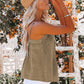 Linen Pleated Button Camisole Top