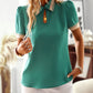 Green Bohemian Lace Collar and Sleeves Top