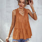 Ruffle Babydoll Woven Sleeveless Top