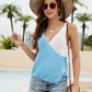 Colorblock Boho Open Knit Wrap Top