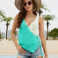 Colorblock Boho Open Knit Wrap Top
