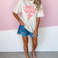 Girl Gang Distressed Round Neck Graphic T-Shirt