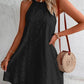 Isabella Boho Solid Color Eyelet Lace Sleeveless Dress