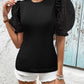 Bohemian Romance Flounce Polka Dot Sleeve Top
