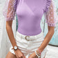 Bohemian Romance Flounce Polka Dot Sleeve Top