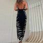 Harem Tie Die Sleeveless Wrap Jumpsuit