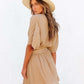 Bohemian Wrap Crop Top and Mini Skirt Outfit Set