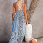 Bohemian Blue Paisley Sexy Maxi Dress