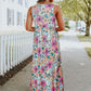 Retro Romance Floral Sleeveless Maxi Dress