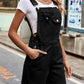 Debra Denim Bermuda Shorts Overall Romper