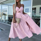 Lindsey Woven Sexy Bow Cutout Maxi Dress