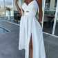 Lindsey Woven Sexy Bow Cutout Maxi Dress