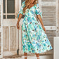 Cara Watercolor Floral Wrap Maxi Dress