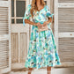 Cara Watercolor Floral Wrap Maxi Dress