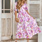 Cara Watercolor Floral Wrap Maxi Dress