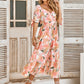 Cara Watercolor Floral Wrap Maxi Dress