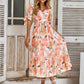 Cara Watercolor Floral Wrap Maxi Dress
