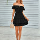 Ari Off the Shoulder Ruffled Short Dress