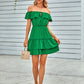 Ari Off the Shoulder Ruffled Short Dress
