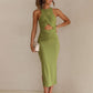 Francesca Twist Front Cutout Maxi Dress
