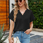Casual Bohemian V-Neck Button Cardigan Blouse