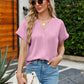 Casual Bohemian V-Neck Button Cardigan Blouse