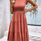 Cathy Bohemian Smocked Top Maxi Dress