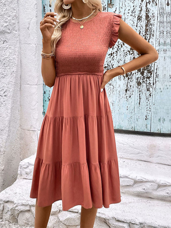 Cathy Bohemian Smocked Top Maxi Dress