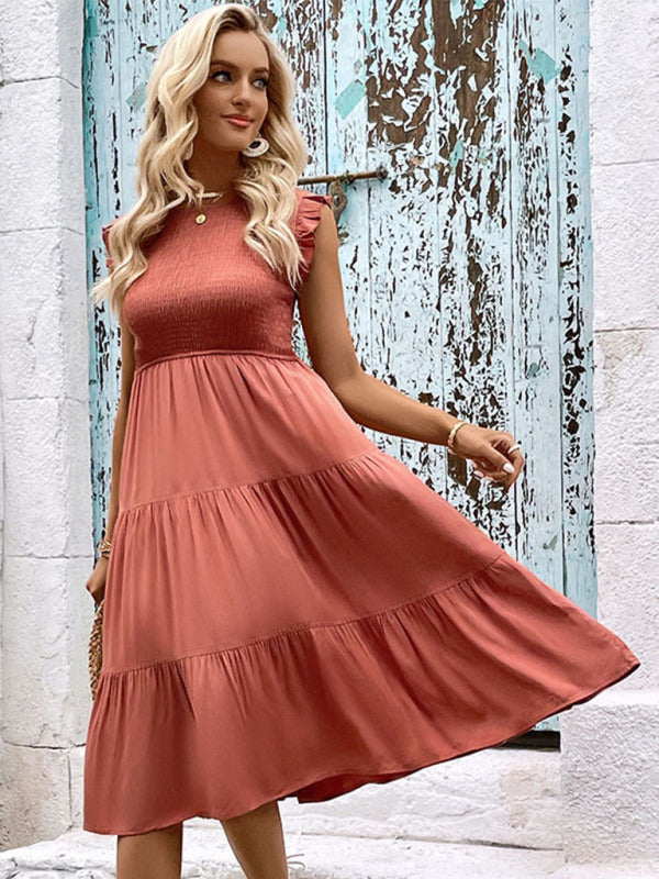 Cathy Bohemian Smocked Top Maxi Dress