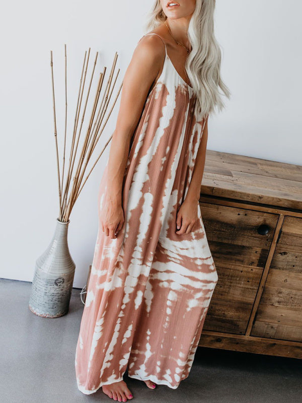 Boho Tie Dye Loose Casual Jumpsuit