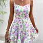 Darcy Bohemian Floral Painting Flounce Mini Dress