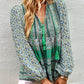 Boho Paisley Long Sleeve Babydoll Blouse