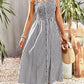 Dolores Seersucker Stripe Bohemian Smocked Dress