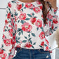 Bohemian Floral Long Lantern Sleeve Fall Blouse