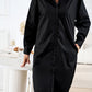 Boho Long Sleeve Collared Button Up Shirt Dress